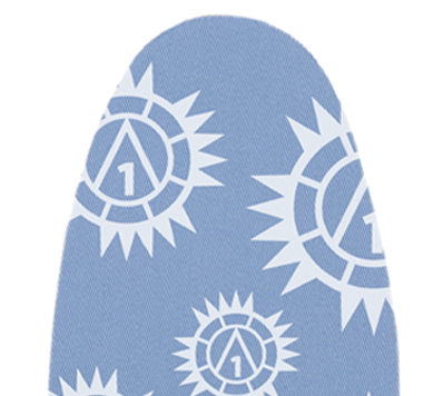 Blue HeatSheilds with AO1 logos